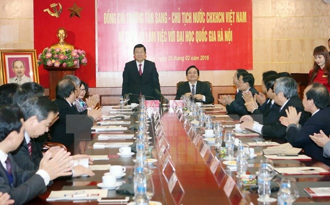 Vietnam National University in Hanoi urged to contribute more to national industrialization  - ảnh 1